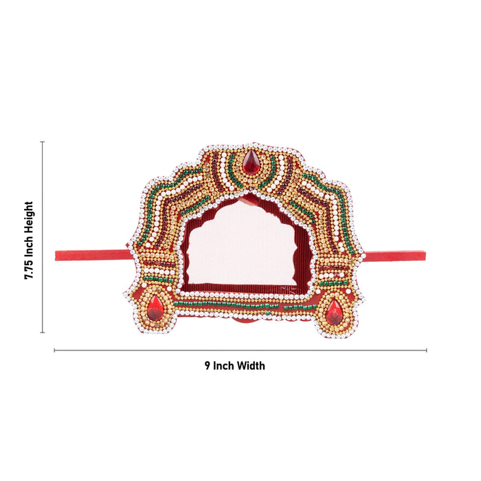 Decorative Doli - 7.75 x 9 Inches | Wooden Doli/ Decorative Pallakku/ Decorative Showpiece for Home Decor - Table Stand Accessories
