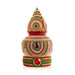 Decorated Lota And Coconut With Base Set - 11 x 5 Inches | Metal Kalash/ Chombu & Holder for Wedding - Wedding Essentials