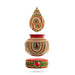 Decorated Lota And Coconut With Base Set - 11 x 5 Inches | Metal Kalash/ Chombu & Holder for Wedding - Wedding Essentials