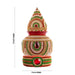 Decorated Lota And Coconut With Base Set - 11 x 5 Inches | Metal Kalash/ Chombu & Holder for Wedding - Wedding Essentials