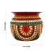 Decorative Lota - 3.5 x 3.5 Inches | Metal Chombu/ Multicolour Stone Kalash Pot for Wedding - Wedding Essentials