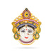 Devi Face - 6 x 4.5 Inches | Fiber Ammavari Face/ Decorative Devi Mukhavata for Deity Decor - Head & Face Accessories
