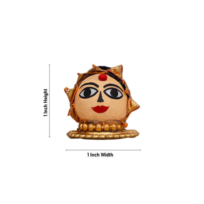 Riddhi Siddhi Murti Pair - 1 x 1 Inch | Decorative Showpiece/ Lord Ganesh Wife for Home Decor - Table Stand Accessories
