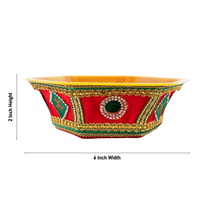 Decorated Bowl - 2 x 6 Inches | Decorated Cup for Wedding - Bowls