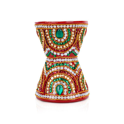 Griha Pravesh Kalash - 5.5 x 4 Inches | Decorative Rice Pot/ Decorative Lota for Wedding Decor - Wedding Essentials