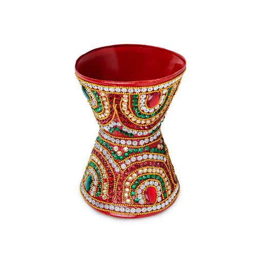 Griha Pravesh Kalash - 5.5 x 4 Inches | Decorative Rice Pot/ Decorative Lota for Wedding Decor - Wedding Essentials