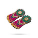 Lakshmi Padham Pair - 1.75 x 2 Inches | Decorative Laxmi Paduka / Lakshmi Charan Paduka for Pooja - Pooja Box & Paduka