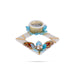 Decorative Diya Candle With Holder - 1 x 5 Inches | Pearl Design Tealight Candle & Holder For Home Decor - Candles