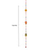 Side Toran - 4 Feet | Decorative Thoran/ Door Hanging Toran For Home Entrance And Festival Decor - Toran