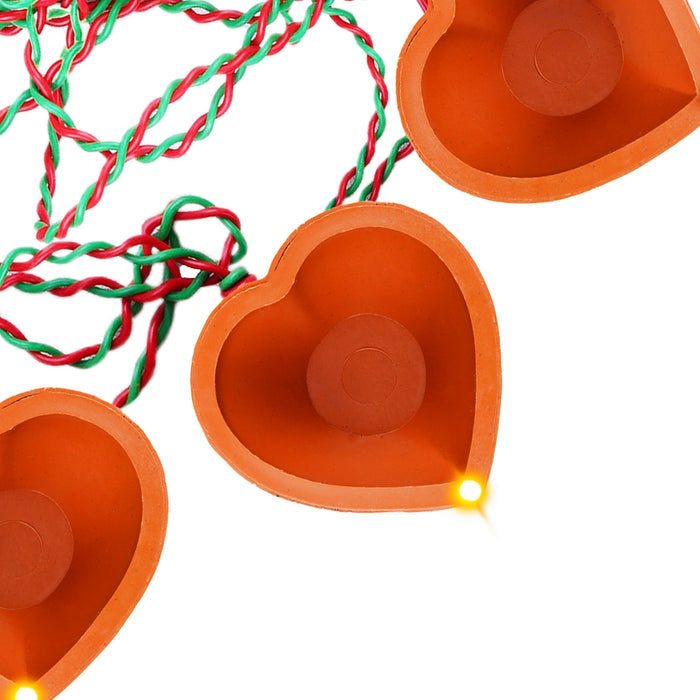 Electric Diya | 240 V/ 10 Step Electric Lamp/ Electric Deep for Pooja Decor - Electric Lamp