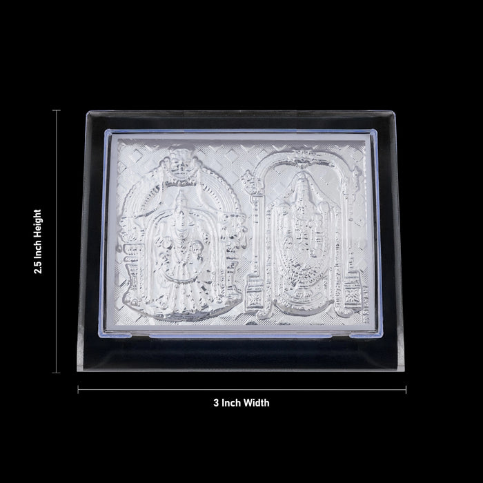 Balaji Padmavati Photo Frame - 2.5 x 3 Inches | L Shape frame/ Perumal Thayar Picture Frame for Home