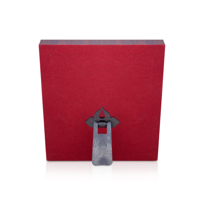Lakshmi Murti Photo Frame - 5 X 5.5 Inches | Picture Frame/ 999 Silver Wall Picture For Pooja & Home Decor