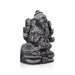Ganesh Murti - 9 X 6.5 Inches | Black Stone Ganpati Murti/ Vinayaka Idol For Home Temple & Auspicious Decor - Stone Murties