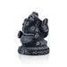 Ganesh Murti - 3.5 X 2.5 Inches | Black Stone Ganpati Murti/ Vinayaka Idol For Home Temple & Auspicious Decor - Stone Murties