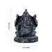 Ganesh Murti - 3.5 X 2.5 Inches | Black Stone Ganpati Murti/ Vinayaka Idol For Home Temple & Auspicious Decor - Stone Murties