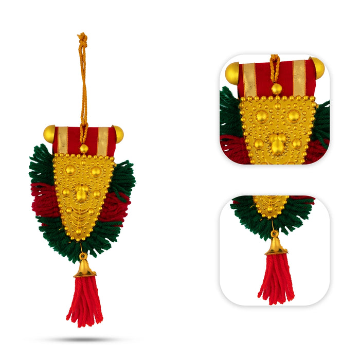 Nettipattam Car Hanging - 6.5 Inches | Decorative Nettipattam/ Decorative Hanging for Car Decoration