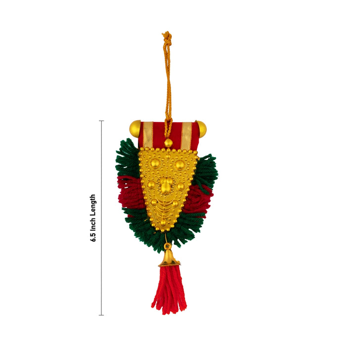 Nettipattam Car Hanging - 6.5 Inches | Decorative Nettipattam/ Decorative Hanging for Car Decoration