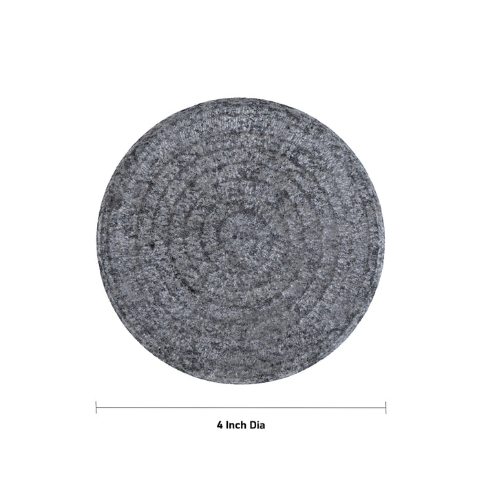 Rubbing Stone - 4 Inches | Chandan Chakla for Home & Pooja - Rubbing Stone