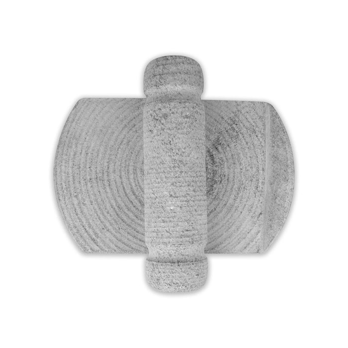 Ammi Kal Pair - 2.5 x 10 x 6.5 Inches | Black Stone Hand Grinder/ Mortar And Pestle/ Grindstone for Spices - Kitchen