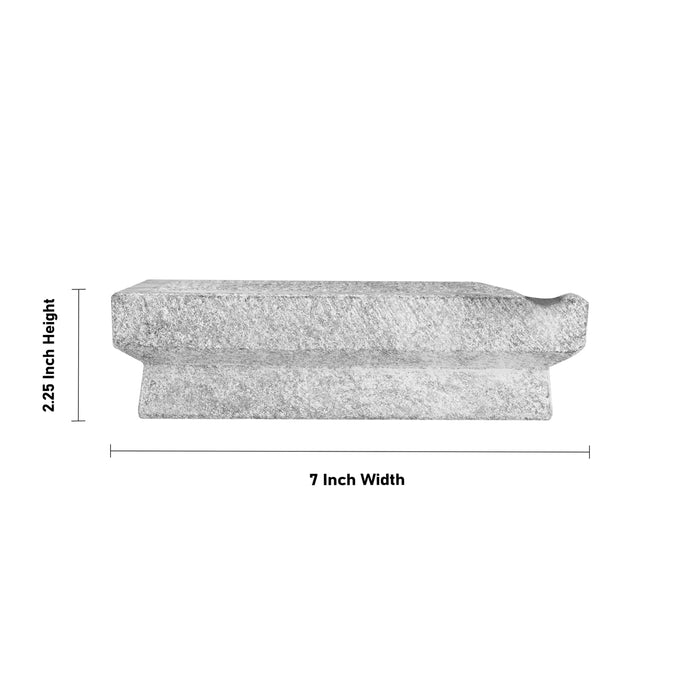 Ammi Kal Pair - 2.25 x 7 x 4 Inches | Black Stone Hand Grinder/ Mortar And Pestle/ Grindstone for Spices - Kitchen