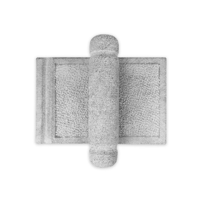 Ammi Kal Pair - 2.5 x 12 x 8 Inches | Black Stone Hand Grinder/ Mortar And Pestle/ Grindstone for Spices - Kitchen