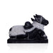 Nandi Murti - 12 x 17 Inches | Black Stone Idol/ Nandi Statue/ Nandi Bhagavan / NandiDeva / Decor For Pooja - Stone Murties