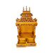 Open Mandapam With Bell - 60 x 29 Inches | Wood Temple design / Pooja Mandir for home - Home Puja Mandir