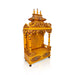 Open Mandapam With Bell - 60 x 29 Inches | Wood Temple design / Pooja Mandir for home - Home Puja Mandir
