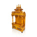 Open Mandapam With Bell - 60 x 29 Inches | Wood Temple design / Pooja Mandir for home - Home Puja Mandir
