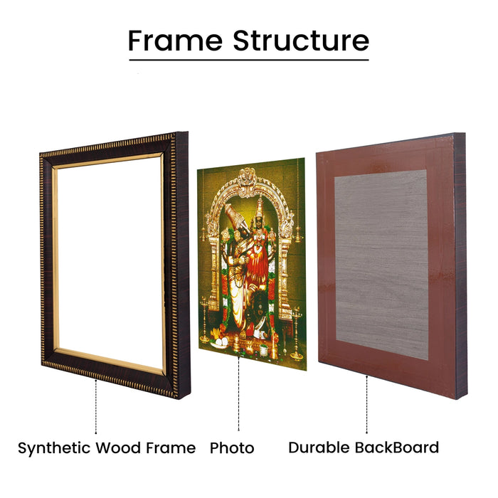 Lakshmi Hayagrivar Photo Frame - 8 x 6 Inches | Sri Hayagriva with Goddess Lakshmi Wall Frame for Pooja Room