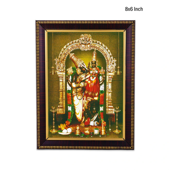 Lakshmi Hayagrivar Photo Frame - 8 x 6 Inches | Sri Hayagriva with Goddess Lakshmi Wall Frame for Pooja Room
