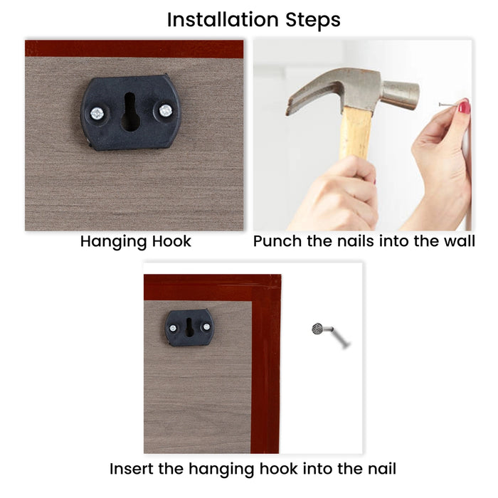 Chakrathazhwar Wall Frame - 8 x 6 Inches | Sri Maha Sudarsana Azhwar Photo Frame for Living Room & Pooja Space