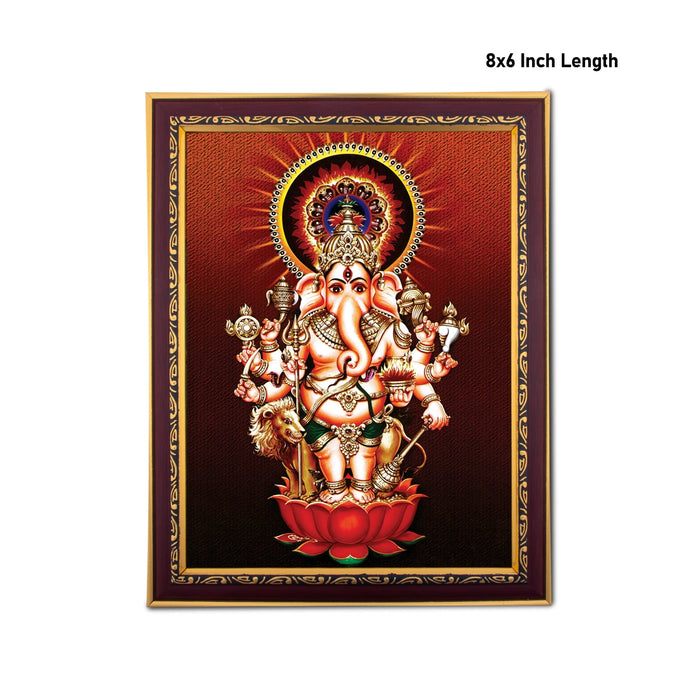 Subha Drishti Ganapathi Photo Frame | Picture Frame for Pooja Room Decor