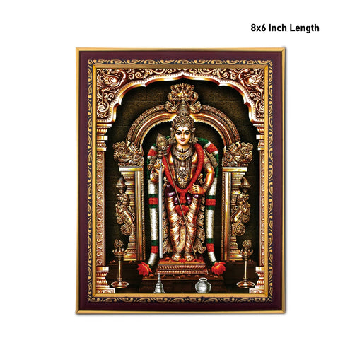 Murugan Alangaram Photo Frame | Picture Frame for Pooja Room Decor - Hindu God Photos & Frames