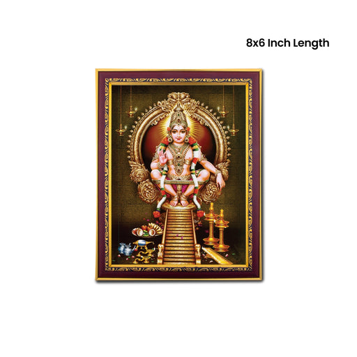 Ayyappan Photo Frame | Picture Frame for Pooja Room Decor - Hindu God Photos & Frames