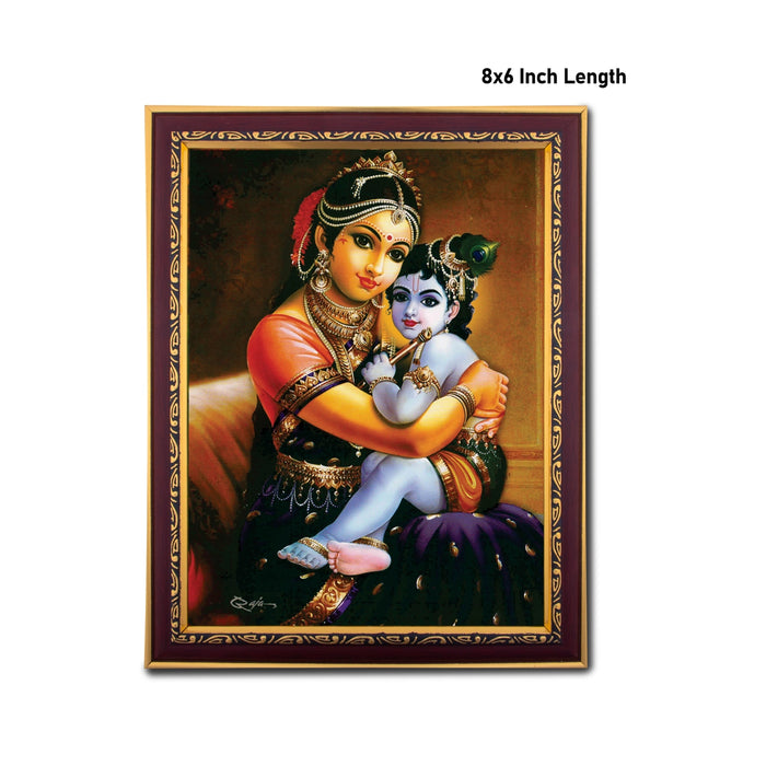 Yasodha & Krishna Photo Frame | Picture Frame for Pooja Room Decor