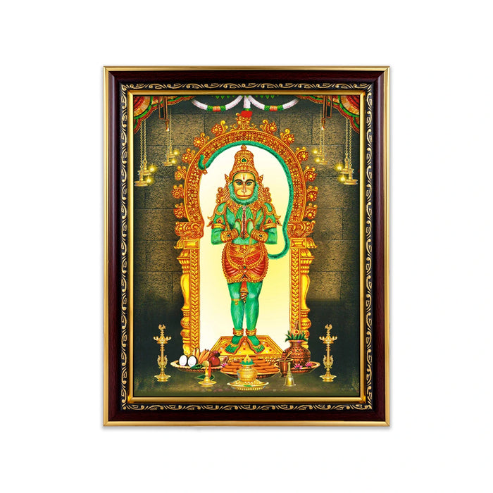 Anjaneya Swamy Wall Frame - 14 x 10 Inches | Vinu Hanuman Photo Frame/ Picture Frame For Pooja Space
