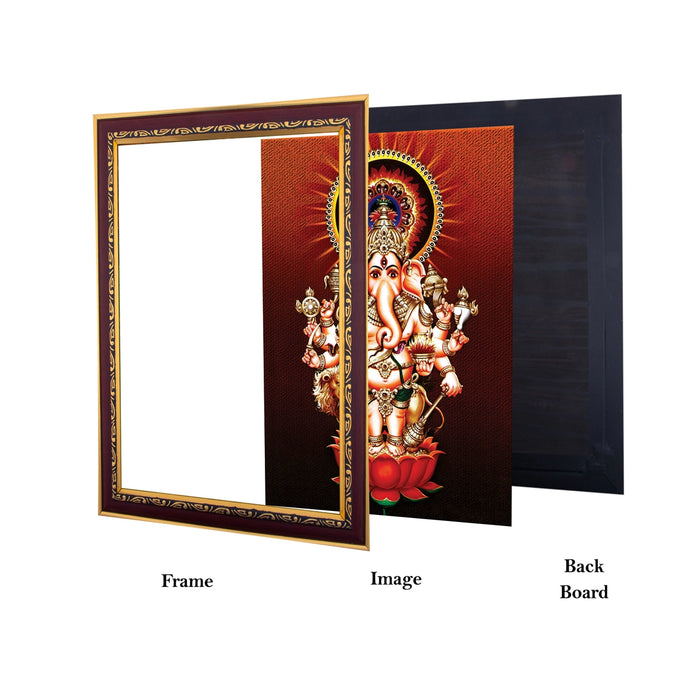 Subha Drishti Ganapathi Photo Frame | Picture Frame for Pooja Room Decor