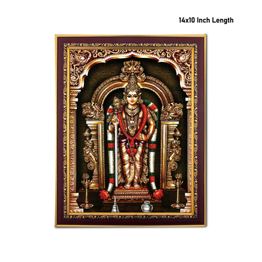 Murugan Alangaram Photo Frame | Picture Frame for Pooja Room Decor - Hindu God Photos & Frames
