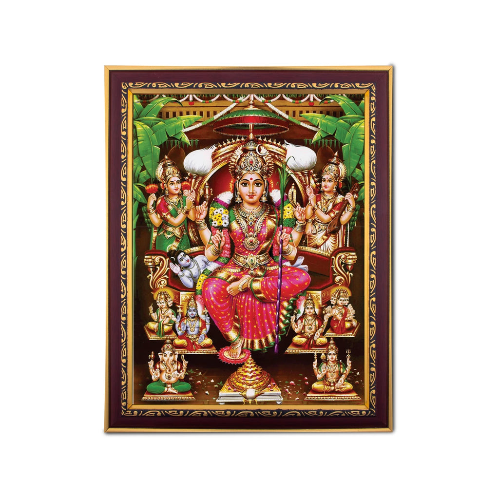 Lalita Tripura Sundari Photo Frame | Picture Frame for Pooja Room Decor