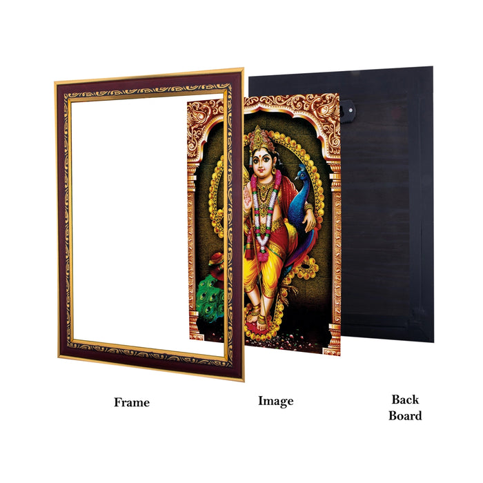 Om Murugan Photo Frame | Picture Frame for Pooja Room Decor