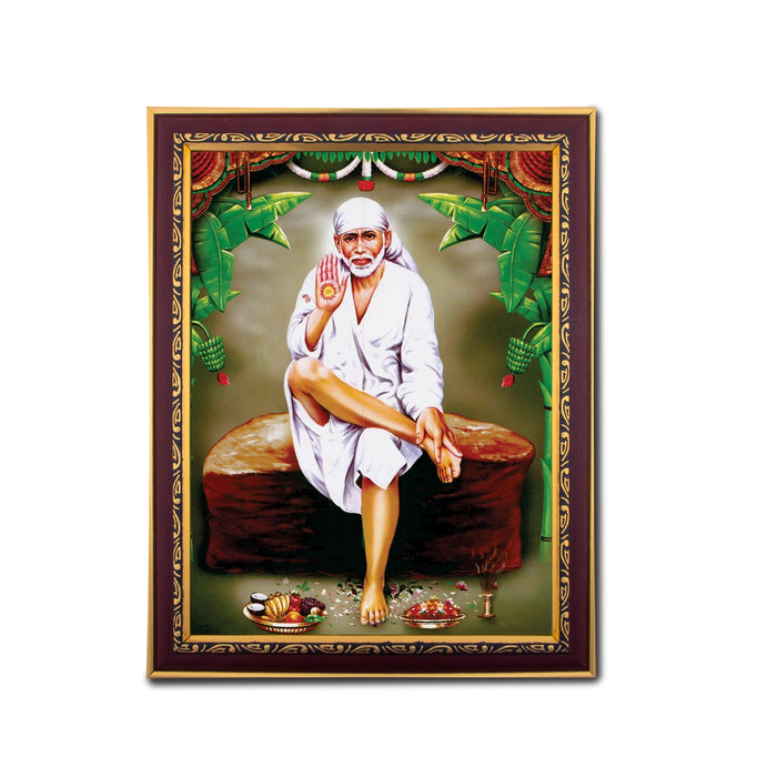 Sai Baba Photo Frame | Picture Frame for Pooja Room Decor