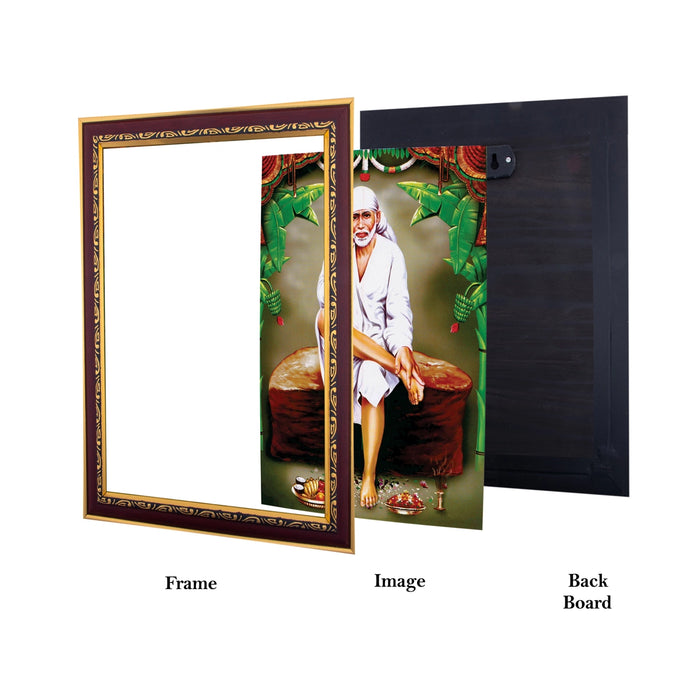 Sai Baba Photo Frame | Picture Frame for Pooja Room Decor