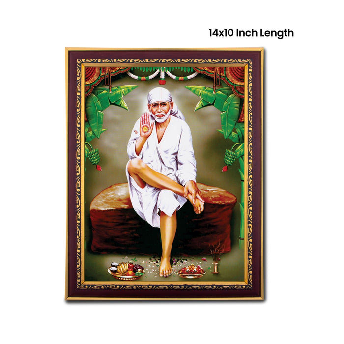 Sai Baba Photo Frame | Picture Frame for Pooja Room Decor