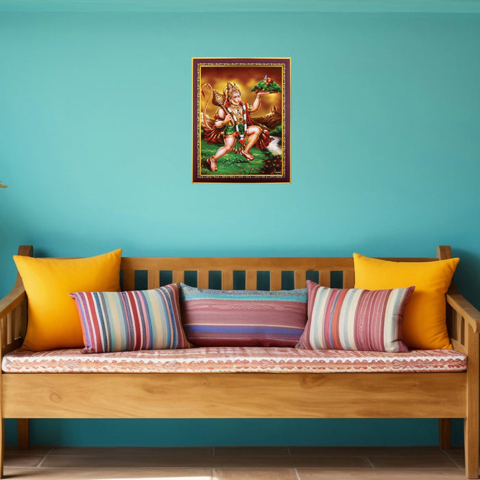 Sanjeevi Hanuman Photo Frame | Picture Frame for Pooja Room Decor