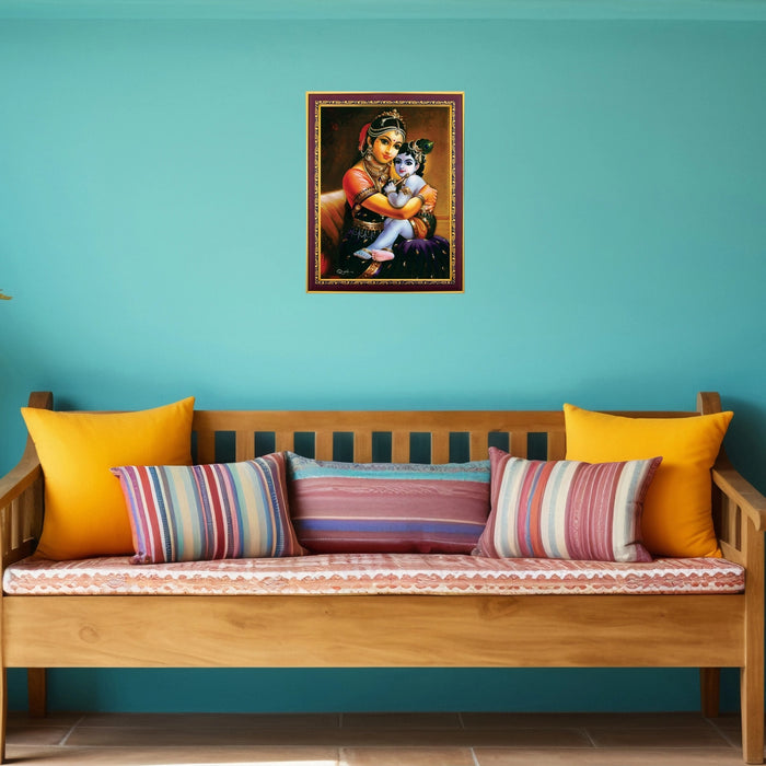 Yasodha & Krishna Photo Frame | Picture Frame for Pooja Room Decor