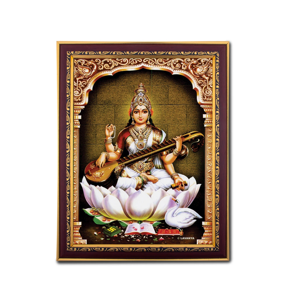 Saraswathi Photo Frame | Picture Frame for Pooja Room Decor