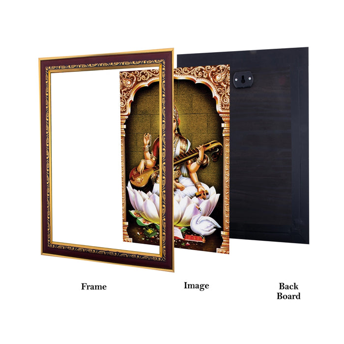 Saraswathi Photo Frame | Picture Frame for Pooja Room Decor