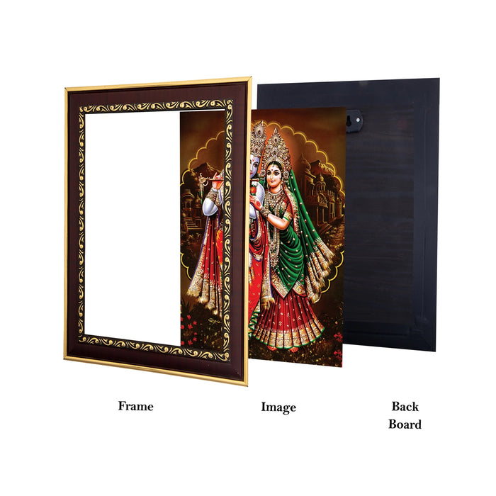 Radha Krishnan Photo Frame | Picture Frame for Pooja Room Decor