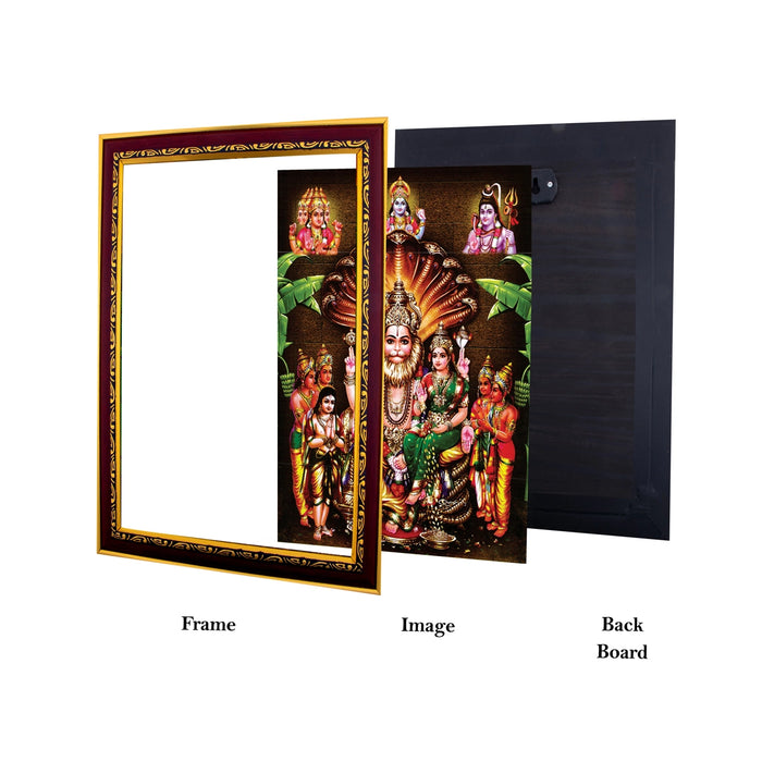 Lakshmi Narashimar Photo Frame | Picture Frame for Pooja Room Decor